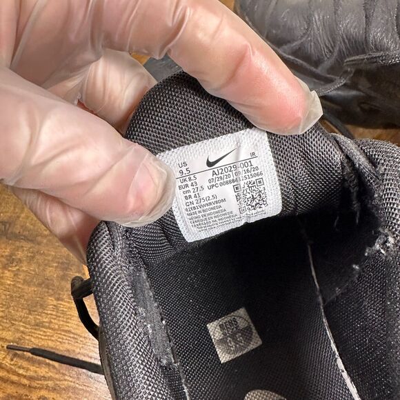 Nike Air Max‎ Plus TN Triple Black Leather Men’s Size 9.5 Shoes AJ2029-001 - Picture 8 of 8